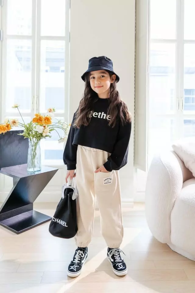 Dore Dore - Korean Children Fashion - #fashionkids - Together Crop Sweatshirt - 3