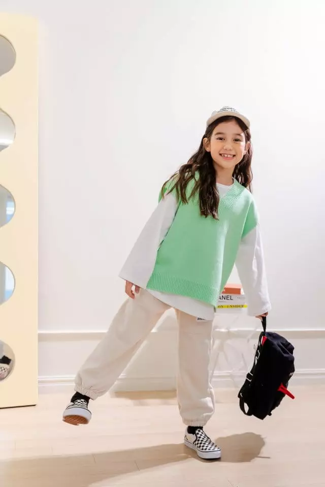 Dore Dore - Korean Children Fashion - #discoveringself - Spring Spring Knit Vest - 4