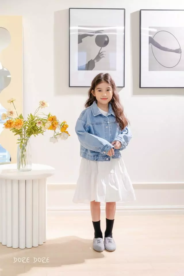 Dore Dore - Korean Children Fashion - #fashionkids - Unbalance Can Can  One-piece - 3
