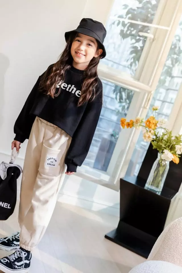 Dore Dore - Korean Children Fashion - #fashionkids - Together Crop Sweatshirt - 4