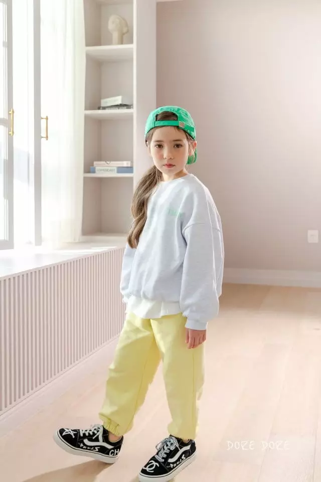 Dore Dore - Korean Children Fashion - #kidsshorts - Bi Bean Smile Sweatshirt
