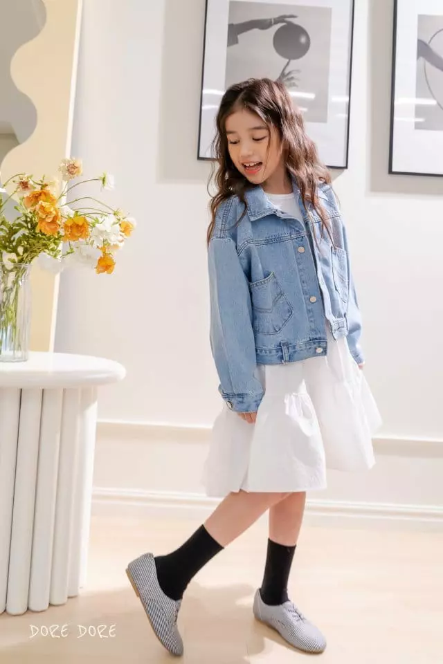 Dore Dore - Korean Children Fashion - #fashionkids - Unbalance Can Can  One-piece - 4