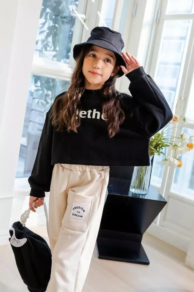Dore Dore - Korean Children Fashion - #kidsstore - Together Crop Sweatshirt - 5