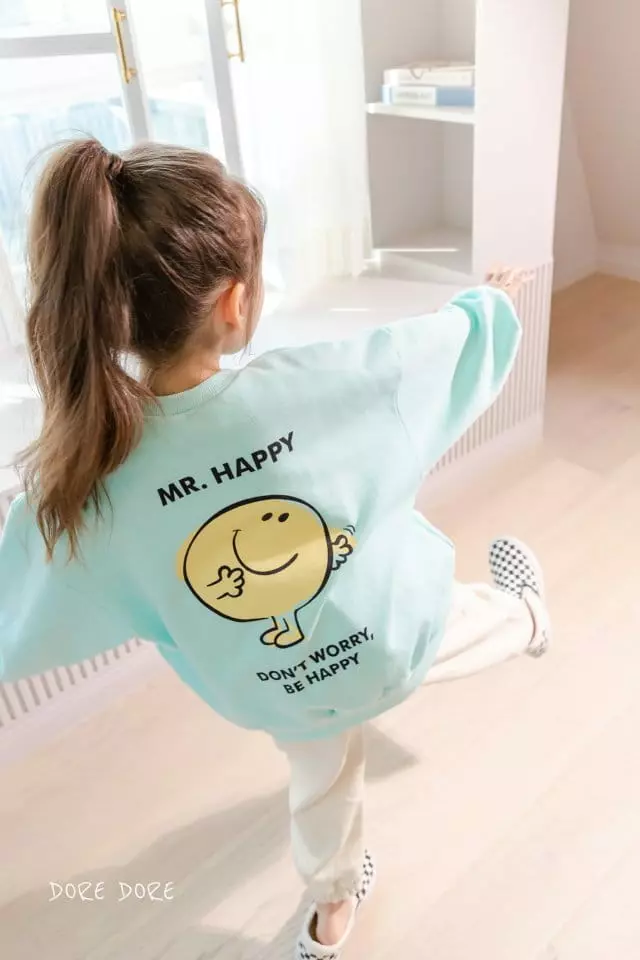 Dore Dore - Korean Children Fashion - #kidsshorts - Mr Smile Sweatshirt - 4