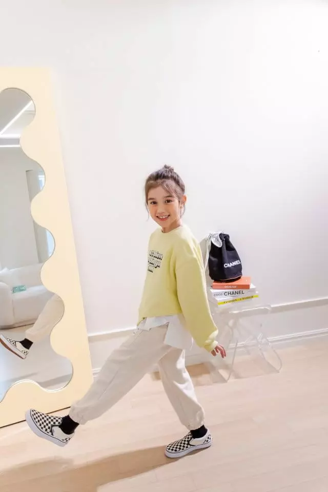 Dore Dore - Korean Children Fashion - #kidzfashiontrend - Unbalance Crop Sweatshirt - 7