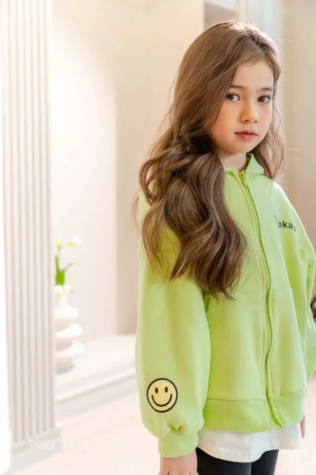 Dore Dore - Korean Children Fashion - #kidzfashiontrend - Okay Hoody Zip-up - 11