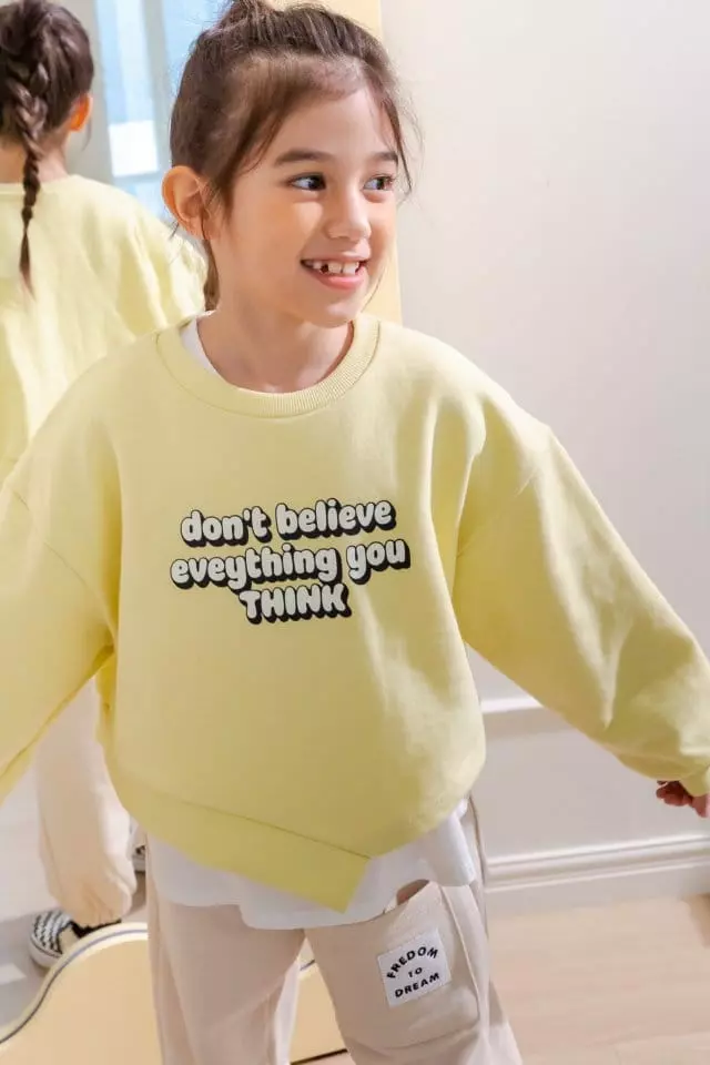 Dore Dore - Korean Children Fashion - #littlefashionista - Unbalance Crop Sweatshirt - 9