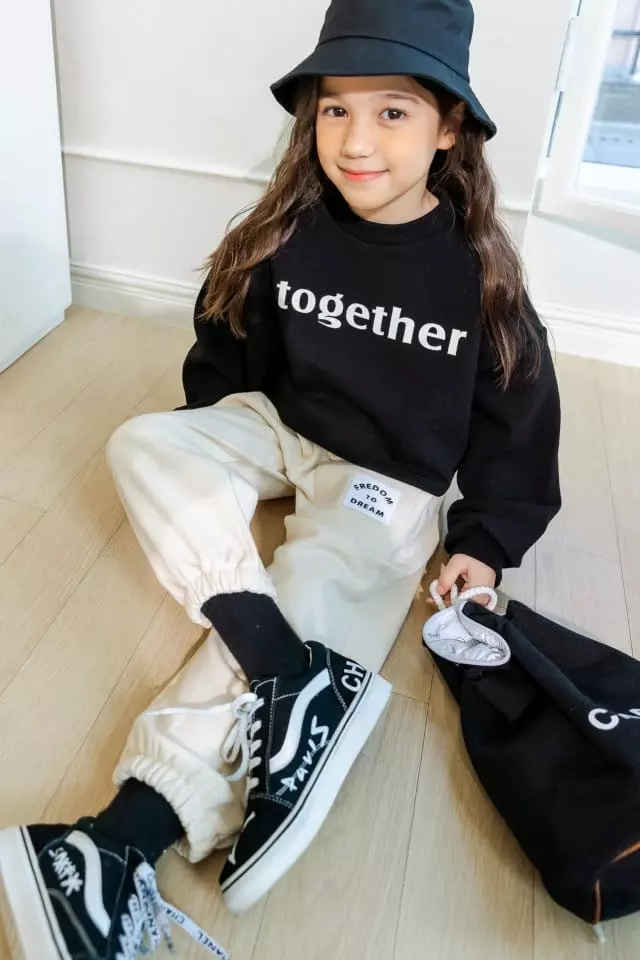 Dore Dore - Korean Children Fashion - #littlefashionista - Together Crop Sweatshirt - 8