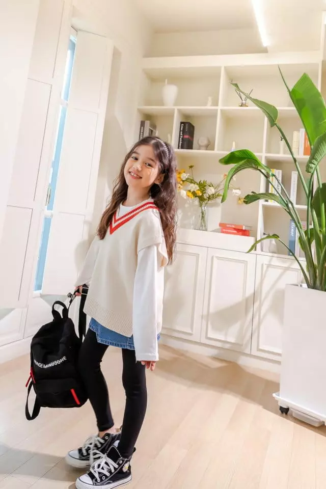 Dore Dore - Korean Children Fashion - #littlefashionista - Spring Spring Knit Vest - 9