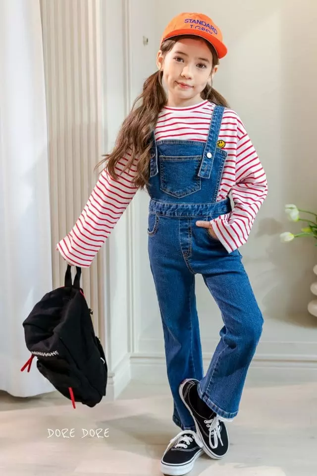 Dore Dore - Korean Children Fashion - #magicofchildhood - Falling Dungarees Jeans