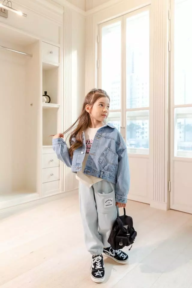 Dore Dore - Korean Children Fashion - #magicofchildhood - Double Pocket Denim Jacket - 8