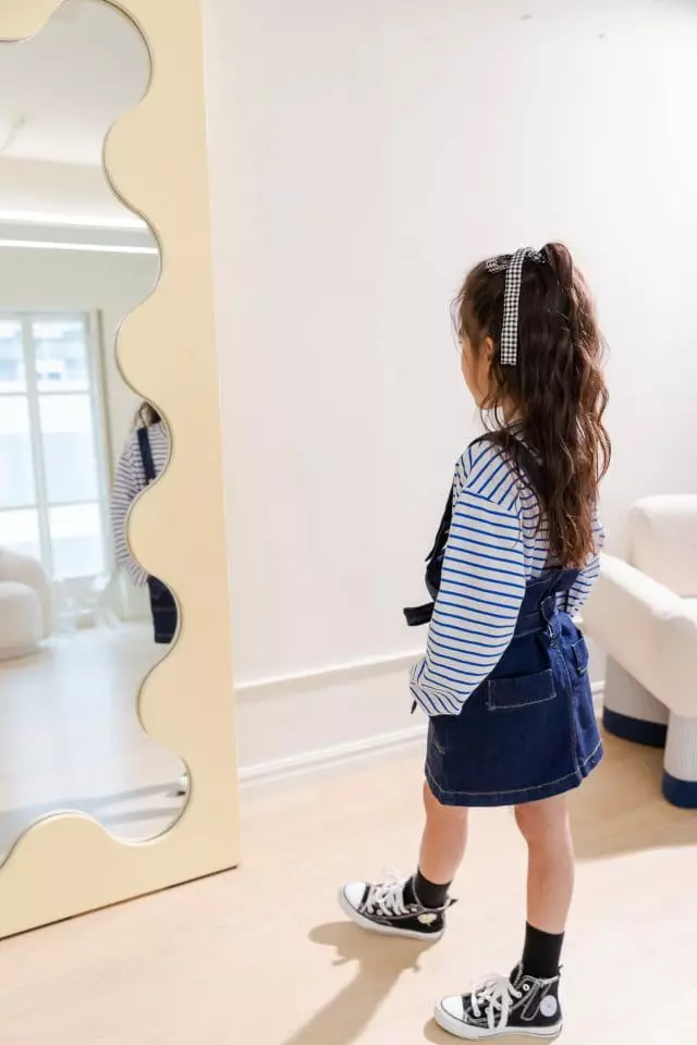 Dore Dore - Korean Children Fashion - #prettylittlegirls - Ribbon Dungarees Mini One-piece - 5