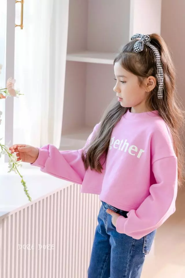 Dore Dore - Korean Children Fashion - #prettylittlegirls - Together Crop Sweatshirt - 11