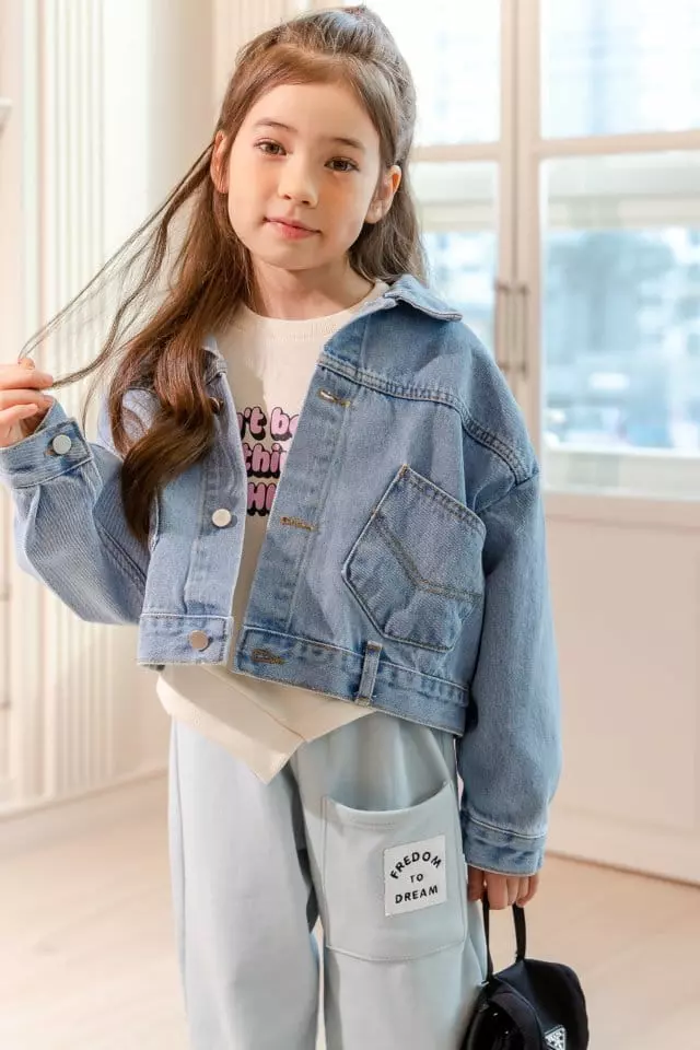 Dore Dore - Korean Children Fashion - #prettylittlegirls - Double Pocket Denim Jacket - 10