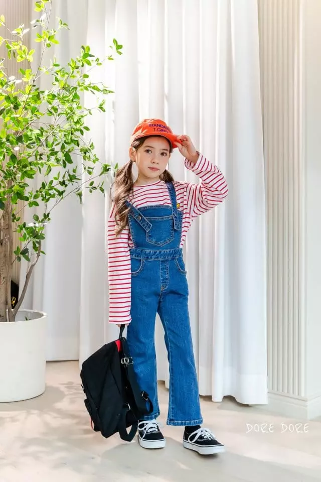Dore Dore - Korean Children Fashion - #stylishchildhood - V Wapean Stripes Tee