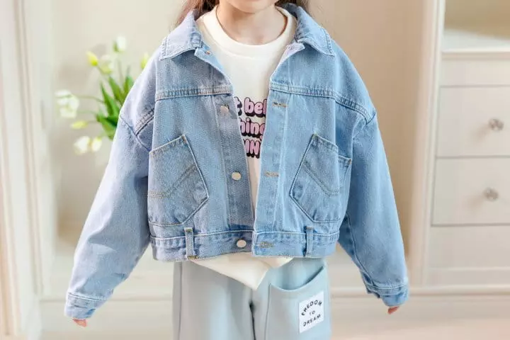 Dore Dore - Korean Children Fashion - #todddlerfashion - Double Pocket Denim Jacket - 11