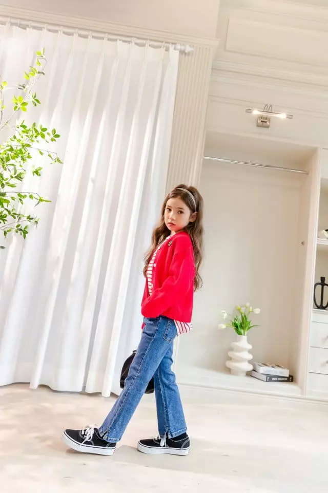 Dore Dore - Korean Children Fashion - #todddlerfashion - Both Slit Bootscut Pants - 4