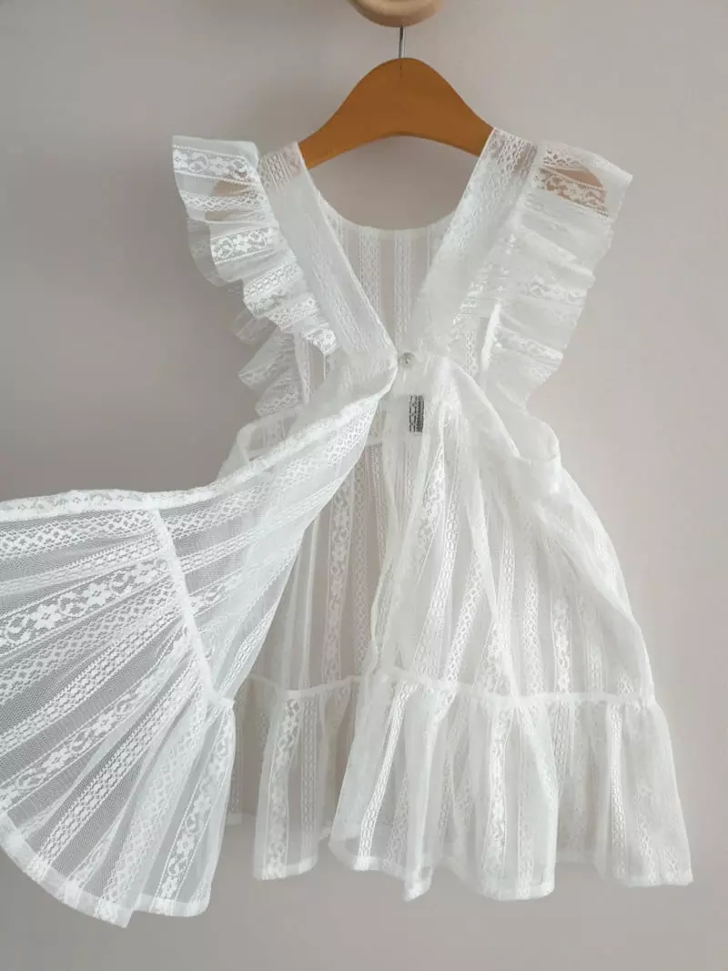 Eclair - Korean Children Fashion - #Kfashion4kids - Long Apron - 3