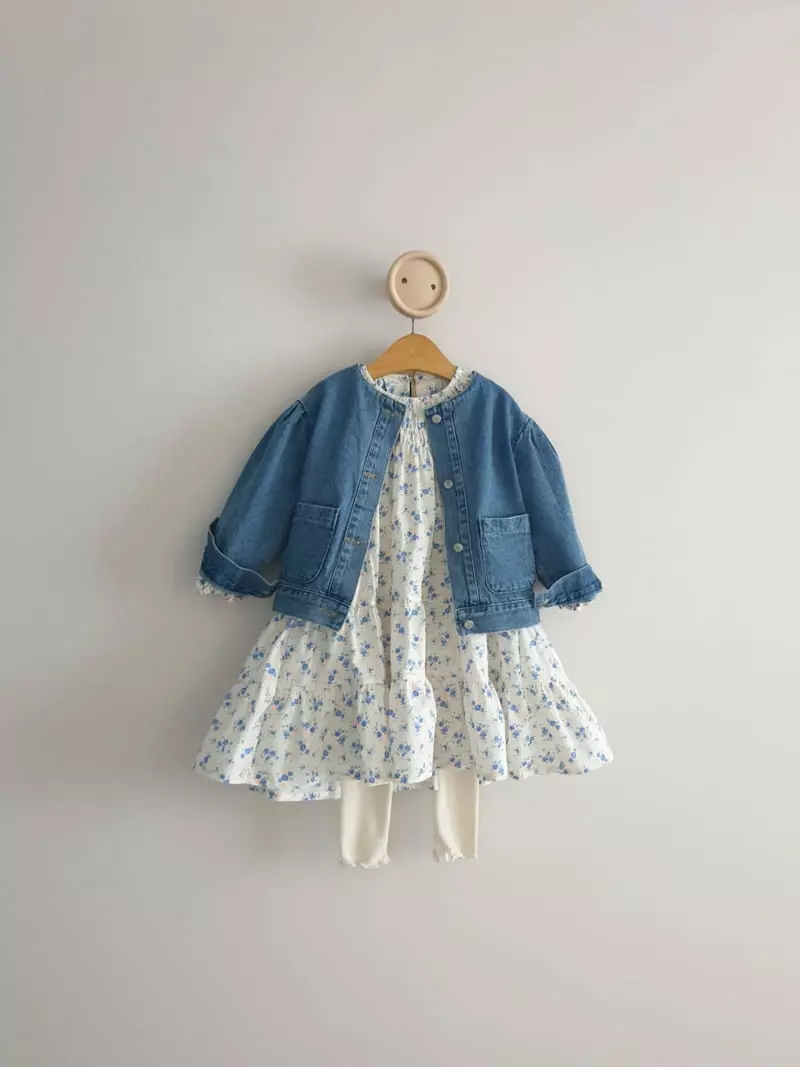 Eclair - Korean Children Fashion - #designkidswear - Denim Jacket - 4