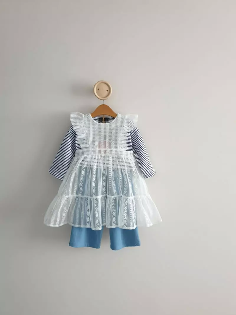Eclair - Korean Children Fashion - #magicofchildhood - Long Apron - 5