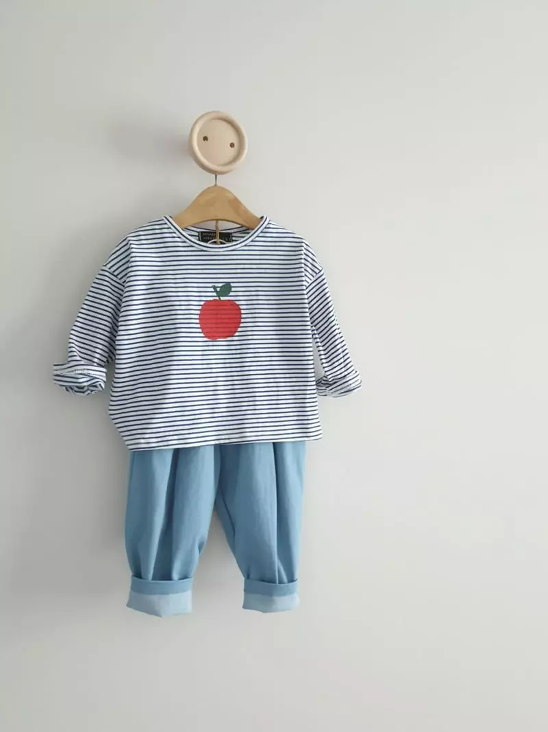 Eclair - Korean Children Fashion - #littlefashionista - Apple Tee - 4