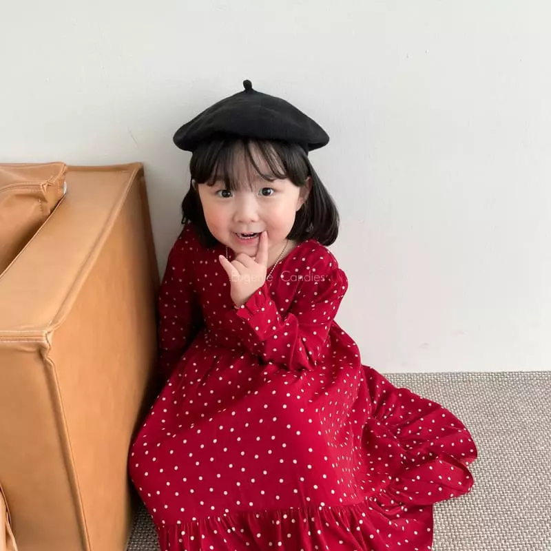 Eugenie Candies - Korean Children Fashion - #childofig - Dot Lene One-piece - 10
