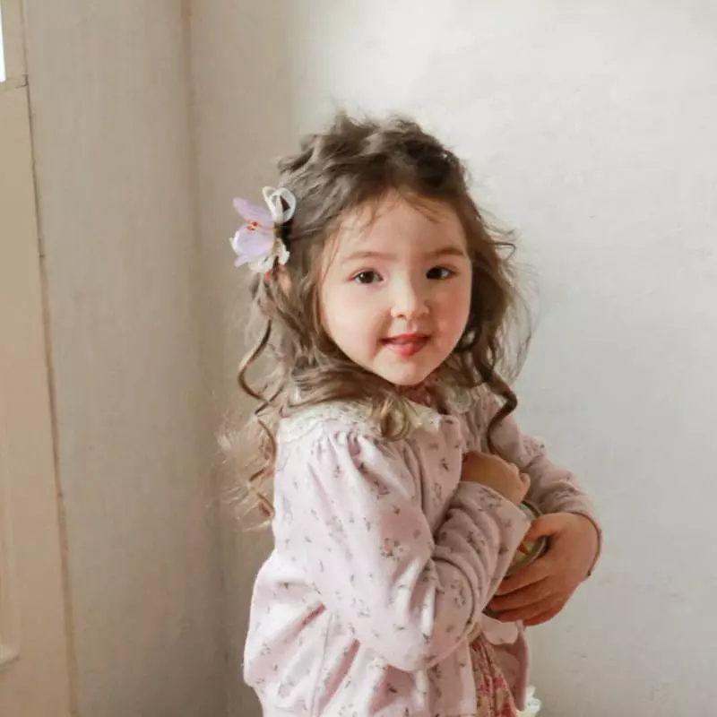 Flo - Korean Baby Fashion - #babyootd - Violet Hairpin - 3