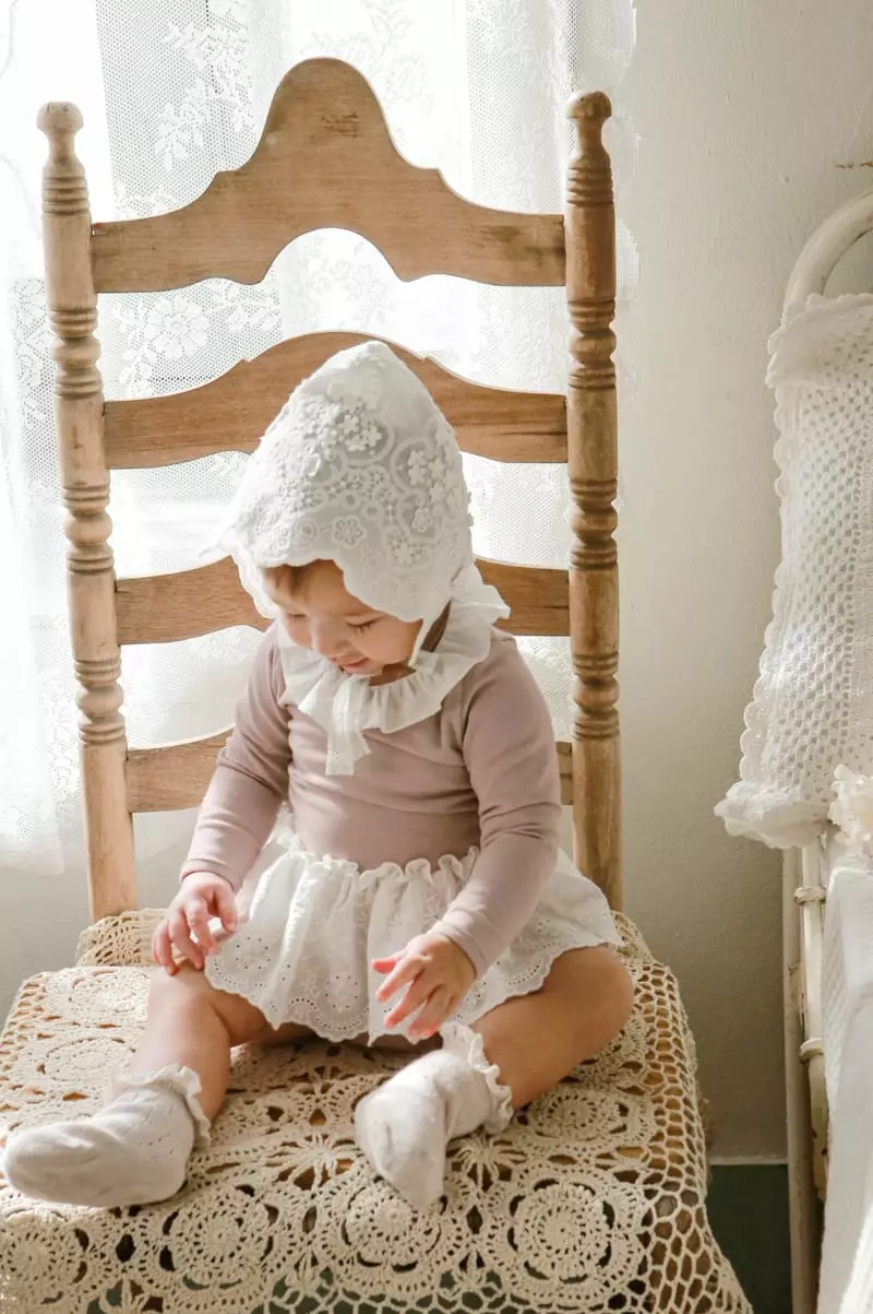 Flo - Korean Baby Fashion - #babyoutfit - Elly Bebe Bodysuit