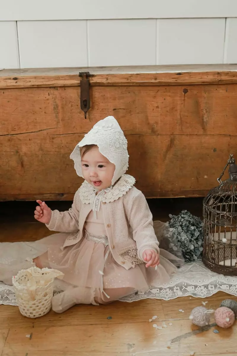 Flo - Korean Baby Fashion - #onlinebabyshop - Ell Bebe Bonnet - 11