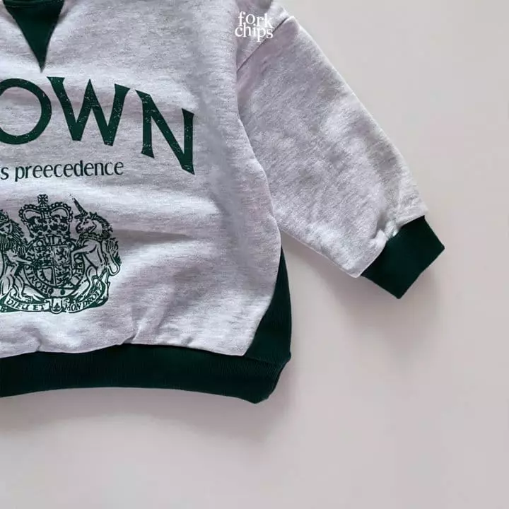 Fork Chips - Korean Children Fashion - #childofig - Crown Sweatshirt - 5