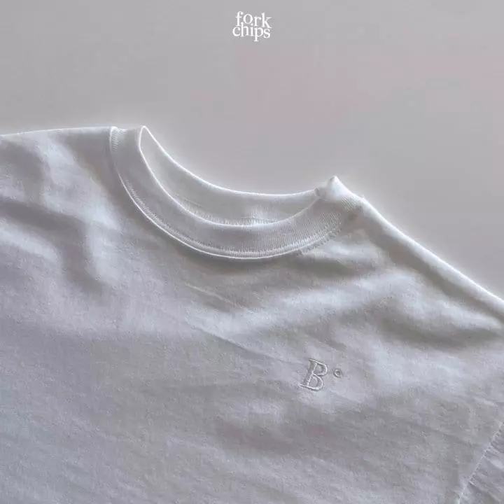 Fork Chips - Korean Children Fashion - #childofig - Wafers Embroidery Tee - 3