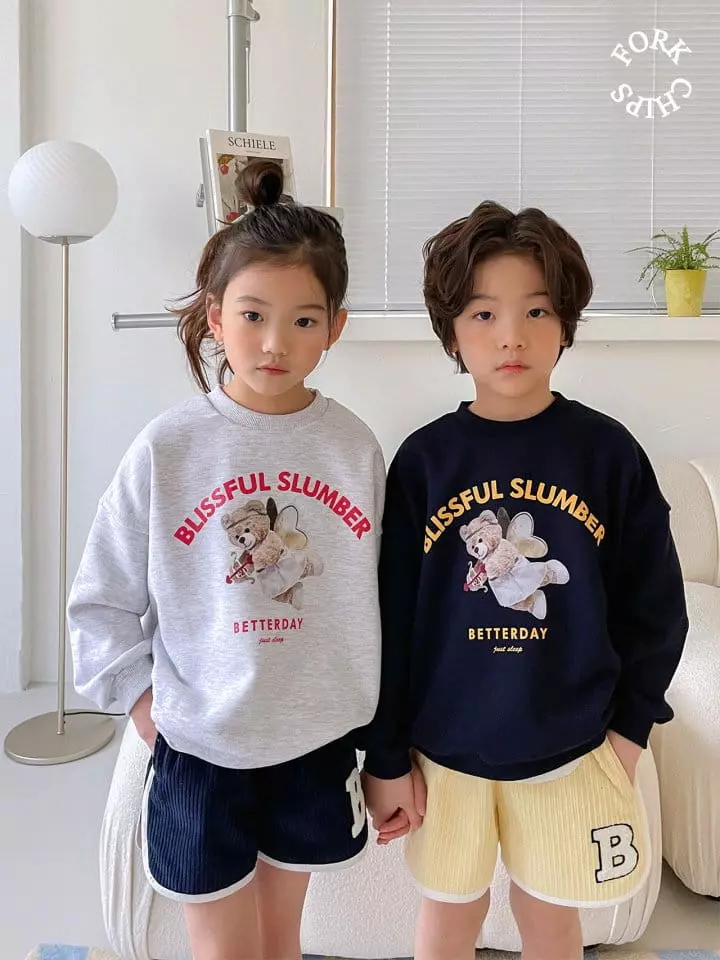 Fork Chips - Korean Children Fashion - #childrensboutique - Angel Bear Sweatshirt - 9