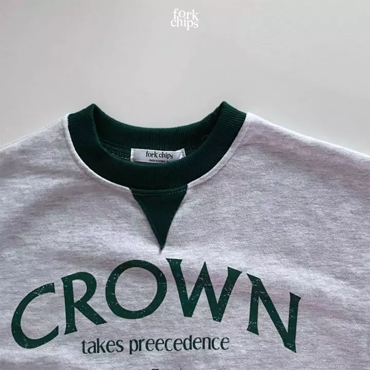 Fork Chips - Korean Children Fashion - #childrensboutique - Crown Sweatshirt - 6