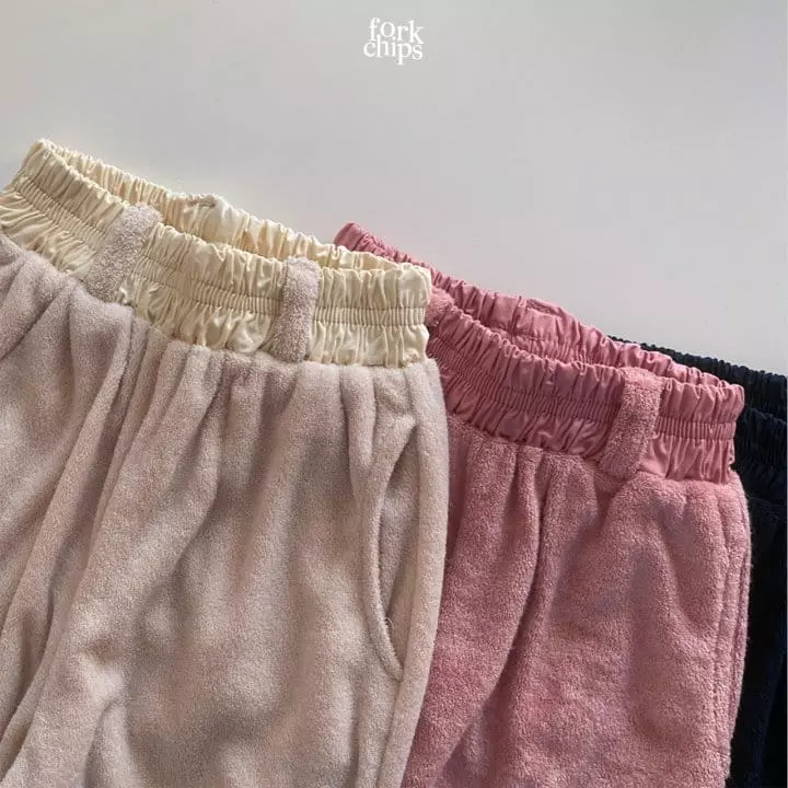 Fork Chips - Korean Children Fashion - #designkidswear - Terry Jogger Pants