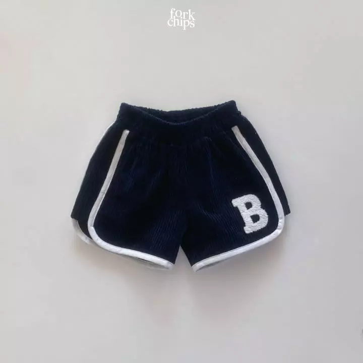 Fork Chips - Korean Children Fashion - #discoveringself - Corduroy Piping Pants - 3