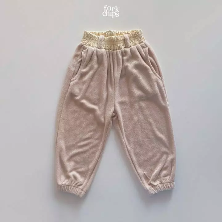 Fork Chips - Korean Children Fashion - #discoveringself - Terry Jogger Pants - 2