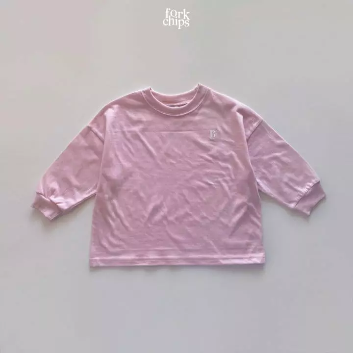 Fork Chips - Korean Children Fashion - #discoveringself - Wafers Embroidery Tee - 6