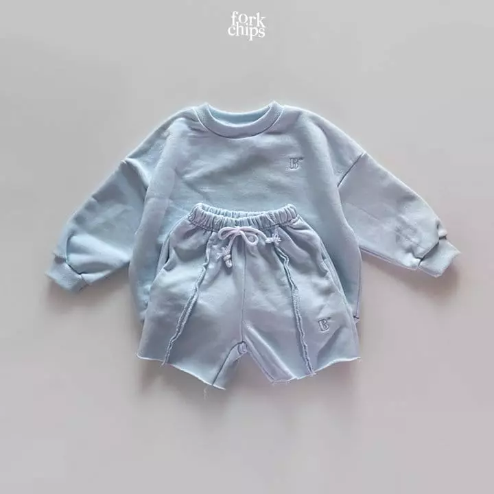 Fork Chips - Korean Children Fashion - #discoveringself - Bo Deggi Top Bottom Set - 3