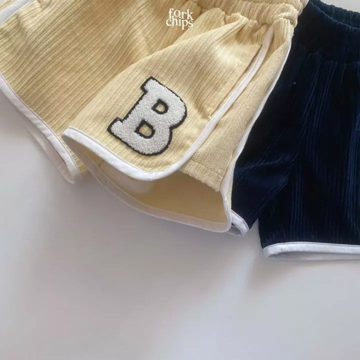 Fork Chips - Korean Children Fashion - #discoveringself - Corduroy Piping Pants - 4