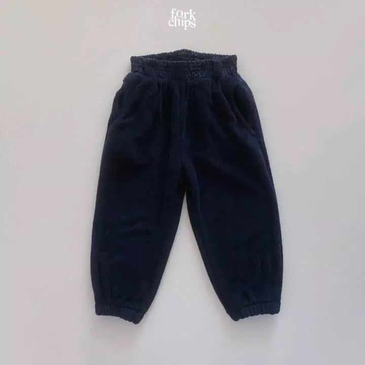 Fork Chips - Korean Children Fashion - #fashionkids - Terry Jogger Pants - 3
