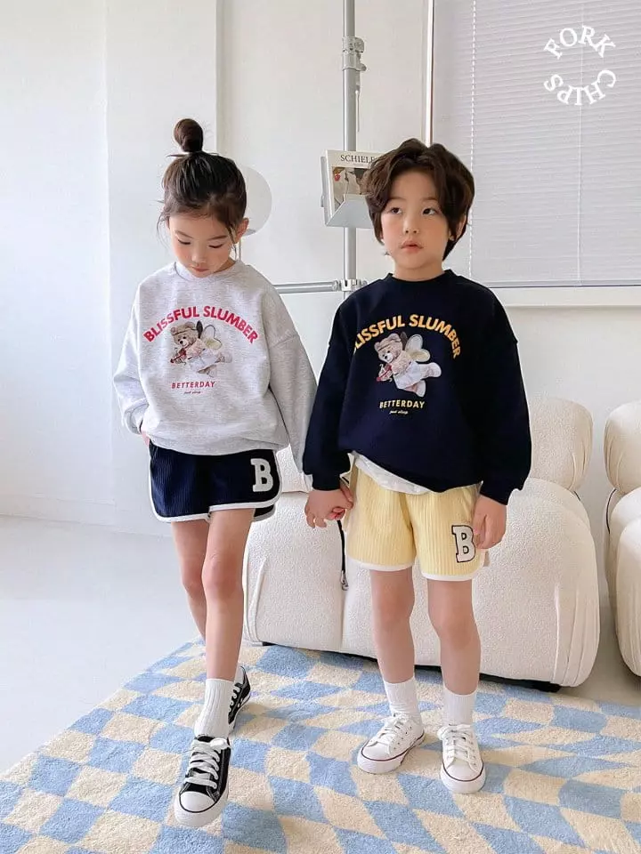 Fork Chips - Korean Children Fashion - #fashionkids - Angel Bear Sweatshirt - 12