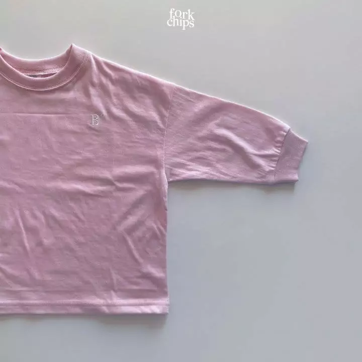 Fork Chips - Korean Children Fashion - #fashionkids - Wafers Embroidery Tee - 7