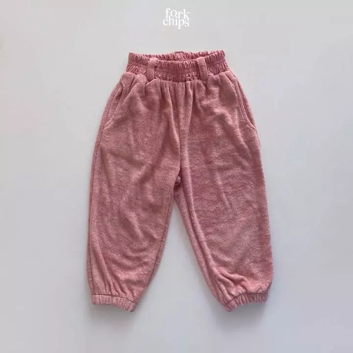 Fork Chips - Korean Children Fashion - #fashionkids - Terry Jogger Pants - 4