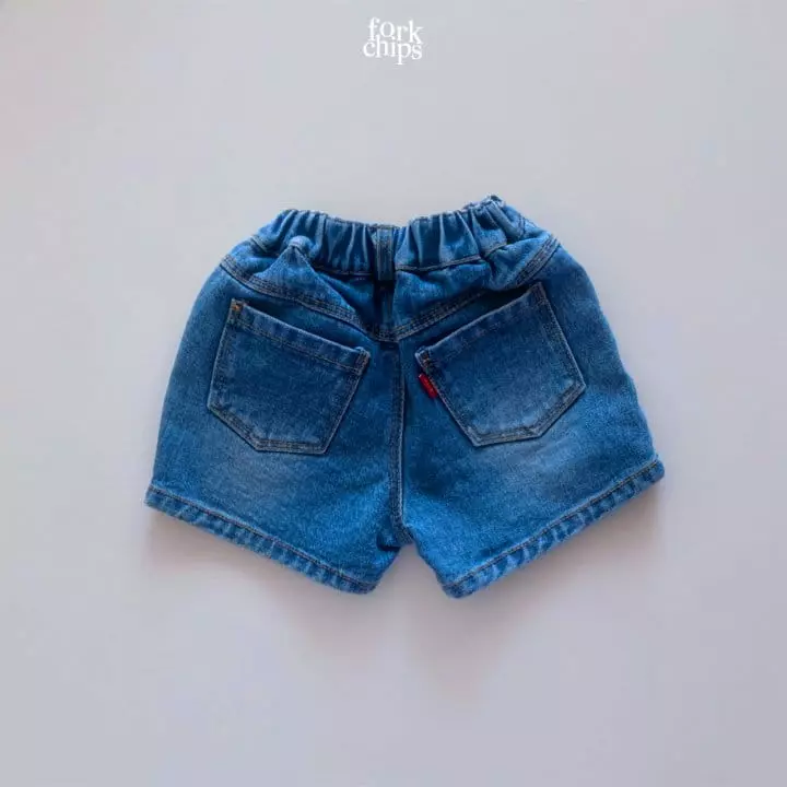 Fork Chips - Korean Children Fashion - #kidsshorts - Brush Shorts