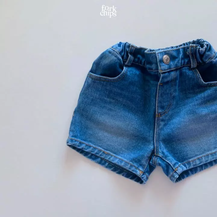 Fork Chips - Korean Children Fashion - #kidsstore - Brush Shorts - 2
