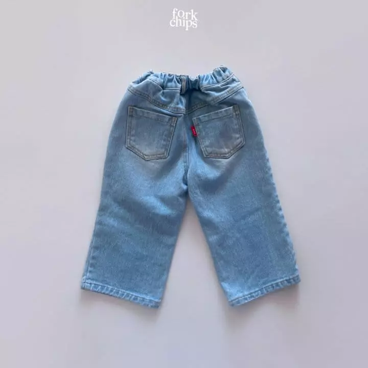 Fork Chips - Korean Children Fashion - #kidsstore - Salt Jeans