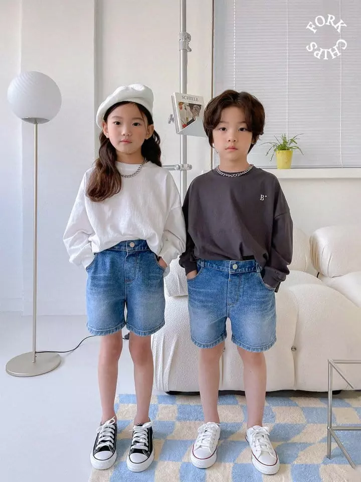 Fork Chips - Korean Children Fashion - #littlefashionista - Brush Shorts - 5