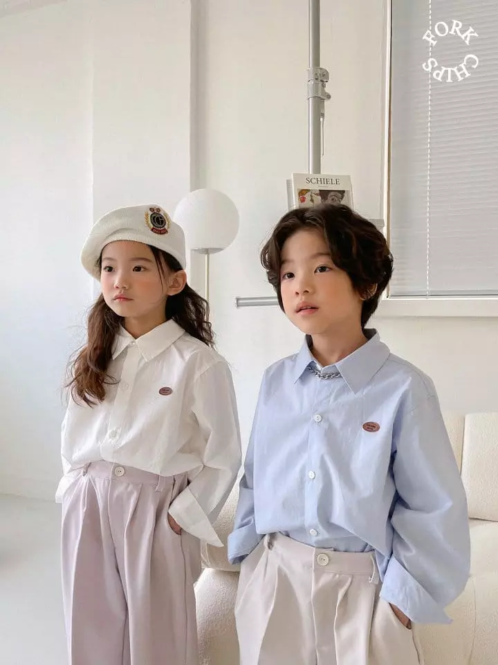 Fork Chips - Korean Children Fashion - #magicofchildhood - Buckly Shirt - 12