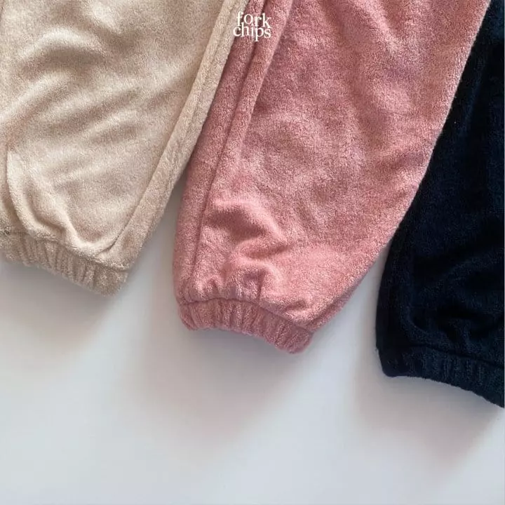 Fork Chips - Korean Children Fashion - #minifashionista - Terry Jogger Pants - 10