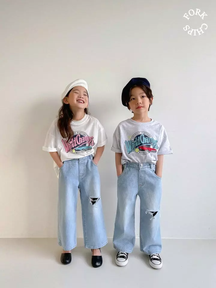 Fork Chips - Korean Children Fashion - #minifashionista - Salt Jeans - 6